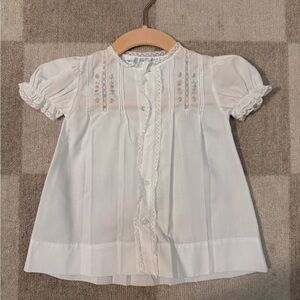 White Embroidered baby gown perfect
